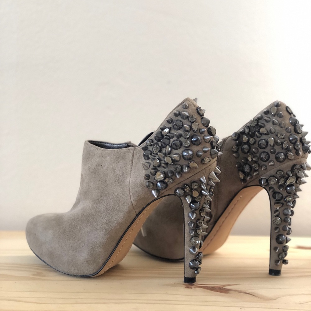 Sam Edelman suede spiked ankle boots